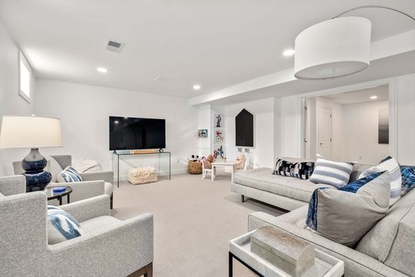Interior, Living room, Recessed Lighting