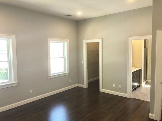 Empty room, Fireplace, Interior, Recessed Lighting, Wood Texture Flooring