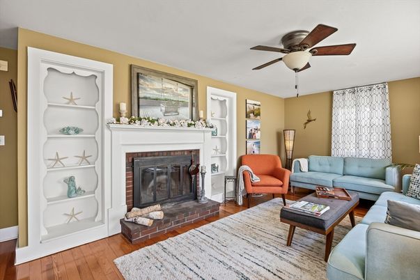 Fireplace, Interior, Living room, Wood Texture Flooring