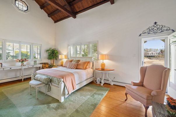 Bedroom, Interior, Wooden Beams, Wooden Ceilings, Wood Texture Flooring