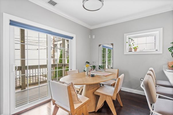 Dining room, Interior, Wood Texture Flooring