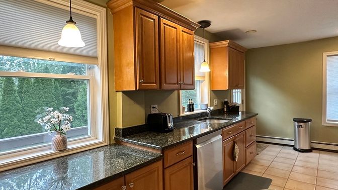 Interior, Kitchen, Pendant Lights, Stainless Steel Appliances