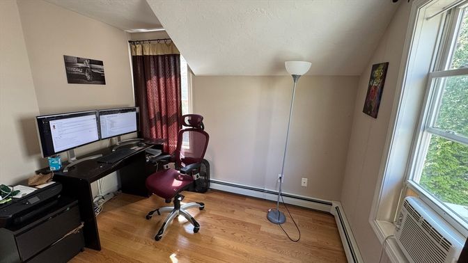 Home Office, Interior, Wood Texture Flooring