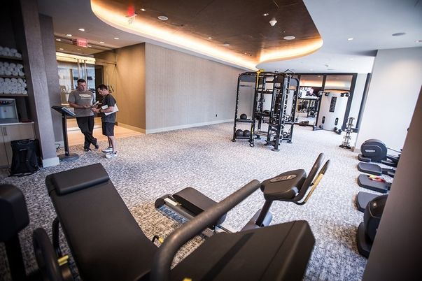 Fitness Equipment, Gym, Interior, Recessed Lighting