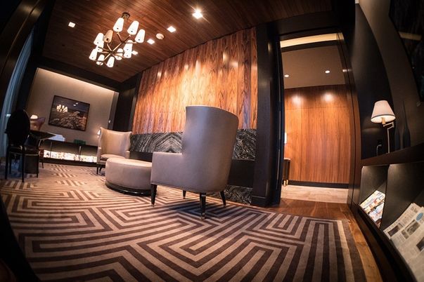 Interior, Pendant Lights, Recessed Lighting, Wooden Ceilings, Wood Texture Flooring, Wooden Walls