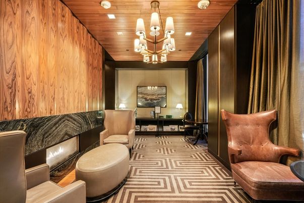 Chandelier, Interior, Recessed Lighting, Wooden Ceilings, Wooden Walls