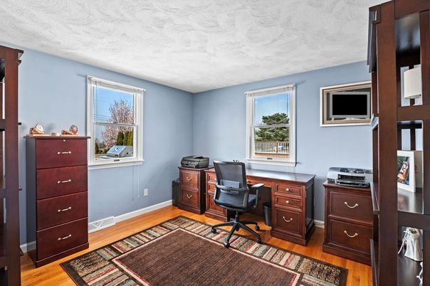 Home Office, Interior, Wood Texture Flooring