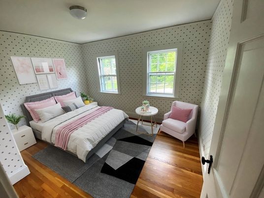 Bedroom, Interior, Wood Texture Flooring