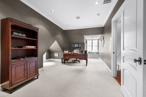 Home Office, Interior, Recessed Lighting