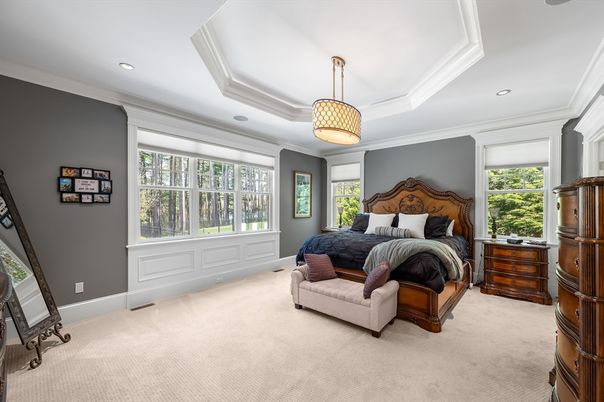 Bedroom, Interior, Pendant Lights, Recessed Lighting