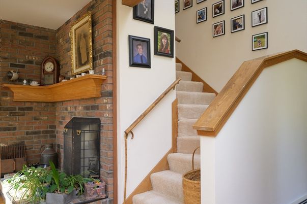Fireplace, Interior, Stone Walls