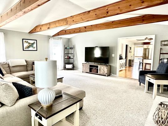 Interior, Living room, Wooden Beams
