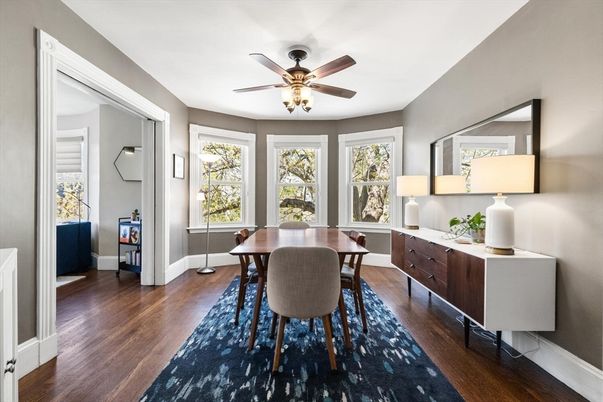 Dining room, Interior, Wood Texture Flooring