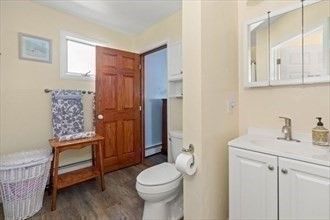Bathroom, Interior, Wood Texture Flooring