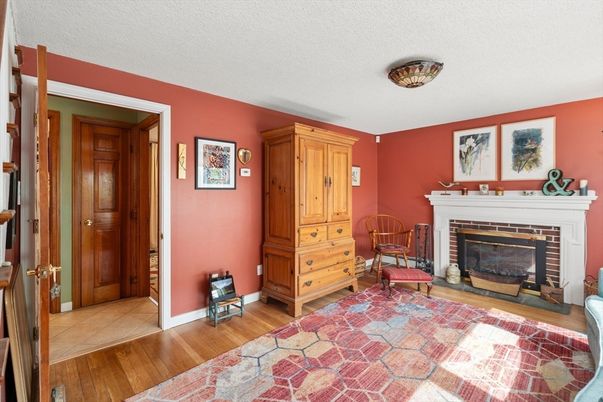Fireplace, Interior, Wood Texture Flooring