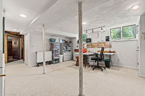 Home Office, Interior, Recessed Lighting