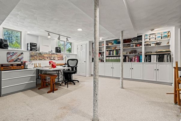 Home Office, Interior, Recessed Lighting