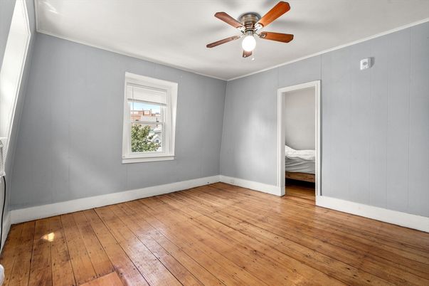 Bedroom, Empty room, Interior, Wood Texture Flooring