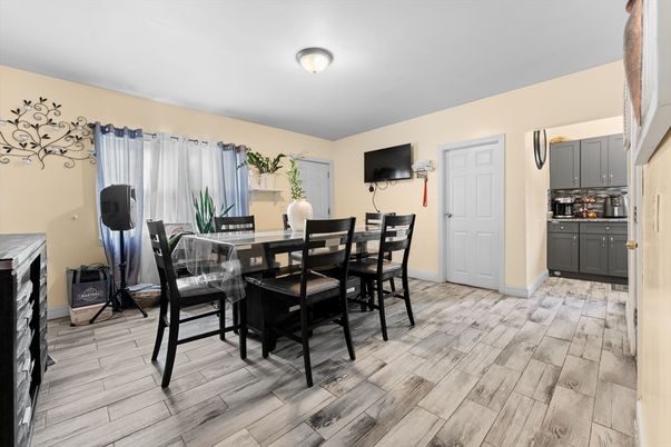 Dining room, Interior, Wood Texture Flooring