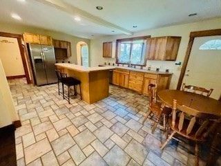 Dining room, Interior, Kitchen, Recessed Lighting, Stainless Steel Appliances