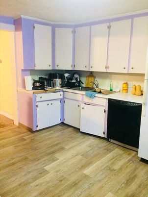 Interior, Kitchen, Wood Texture Flooring