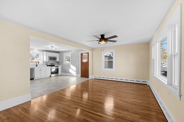 Empty room, Interior, Kitchen, Wood Texture Flooring
