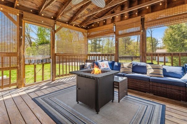 Interior, Sun Room, Wooden Beams, Wooden Ceilings, Wood Texture Flooring