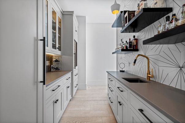 Interior, Kitchen, Wood Texture Flooring