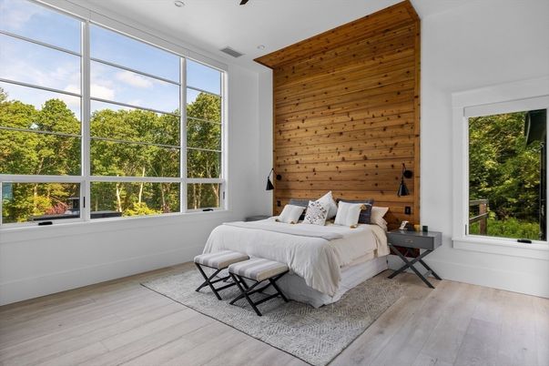 Bedroom, Interior, Wood Texture Flooring, Wooden Walls