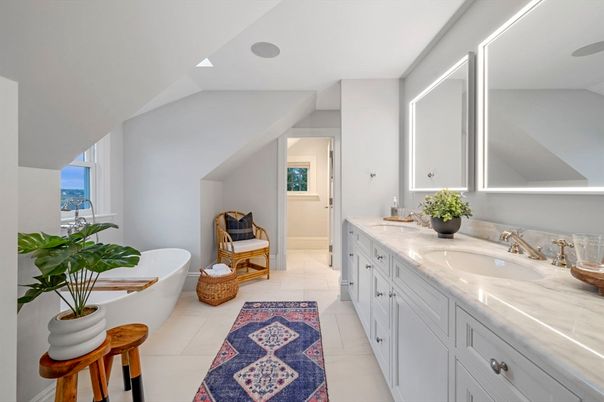 Bathroom, Dual Sink Vanities, Free Standing Baths, Interior