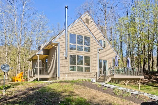 Backyard, Exterior, Facade, A Frame