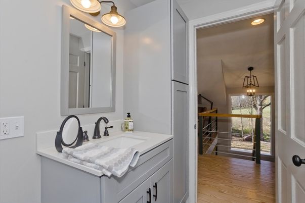 Bathroom, Interior, Wood Texture Flooring
