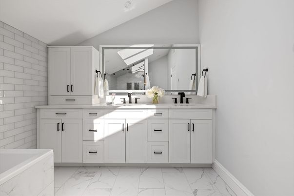 Bathroom, Dual Sink Vanities, Interior, Marble