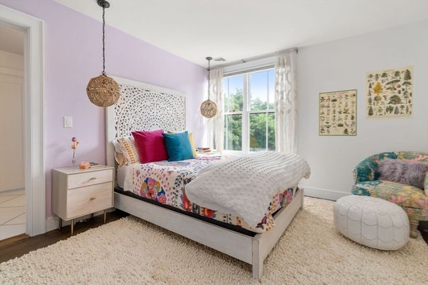 Bedroom, Interior, Pendant Lights