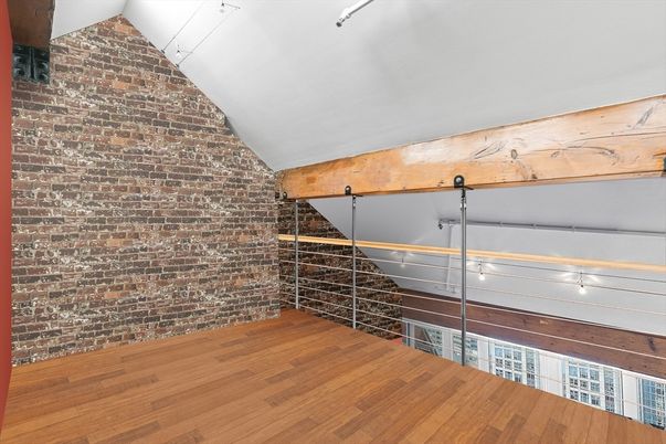 Interior, Stone Walls, Wood Texture Flooring