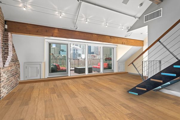 Interior, Stone Walls, Wooden Beams, Wood Texture Flooring