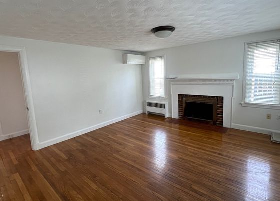 Empty room, Fireplace, Interior, Wood Texture Flooring