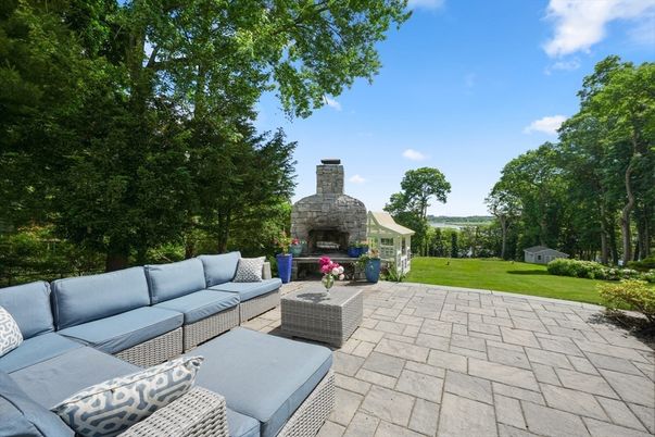 Backyard, Exterior, Fireplace