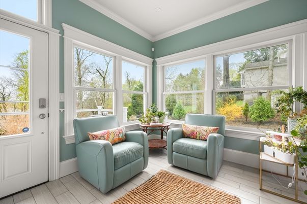 Interior, Sun Room, Wood Texture Flooring