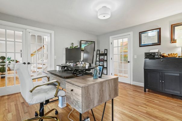 Home Office, Interior, Wood Texture Flooring