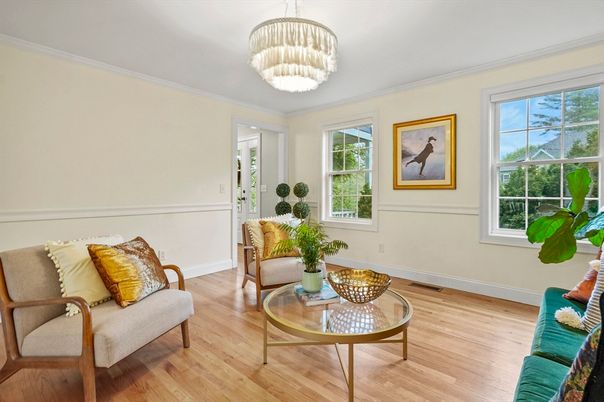 Chandelier, Interior, Living room, Wood Texture Flooring