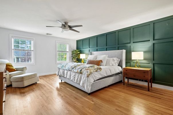Bedroom, Interior, Wood Texture Flooring