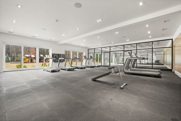 Fitness Equipment, Gym, Interior, Recessed Lighting