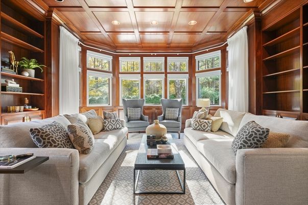 Interior, Living room, Recessed Lighting, Wooden Ceilings