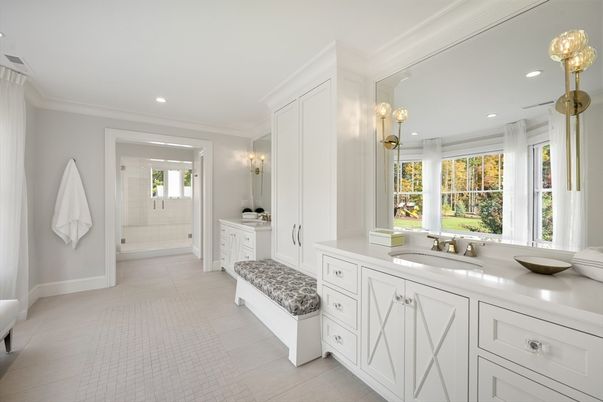 Bathroom, Dual Sink Vanities, Interior, Recessed Lighting