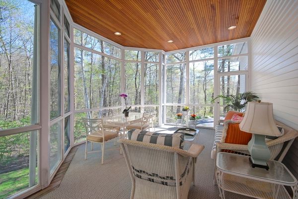 Interior, Recessed Lighting, Sun Room, Wooden Ceilings