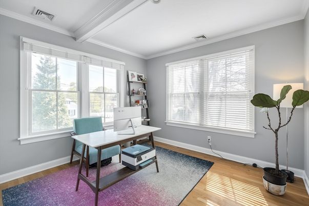 Home Office, Interior, Wood Texture Flooring