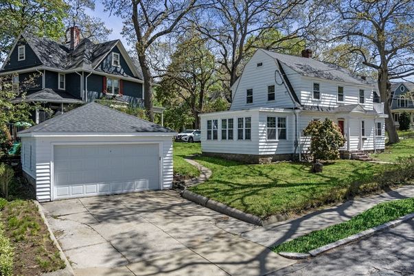 Attached, Detached Garage, Exterior, Facade, Queen Anne Victorian