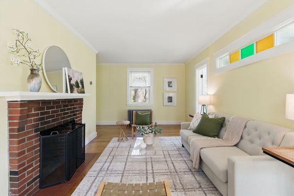 Fireplace, Interior, Living room, Wood Texture Flooring