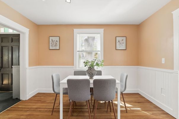 Dining room, Interior, Wood Texture Flooring